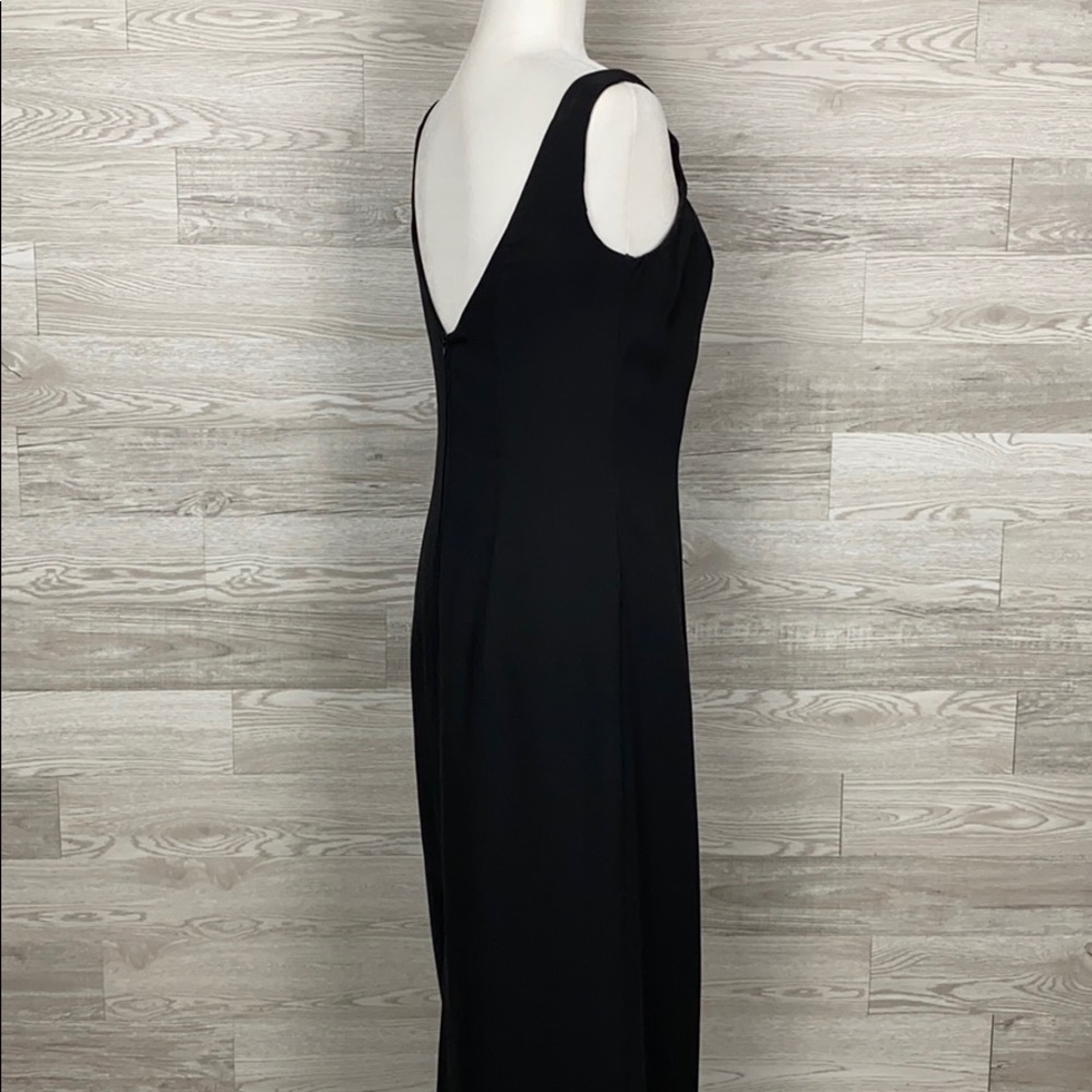 Dave & Jonny Black Square Neckline Cocktail Dress - Picture 3 of 9